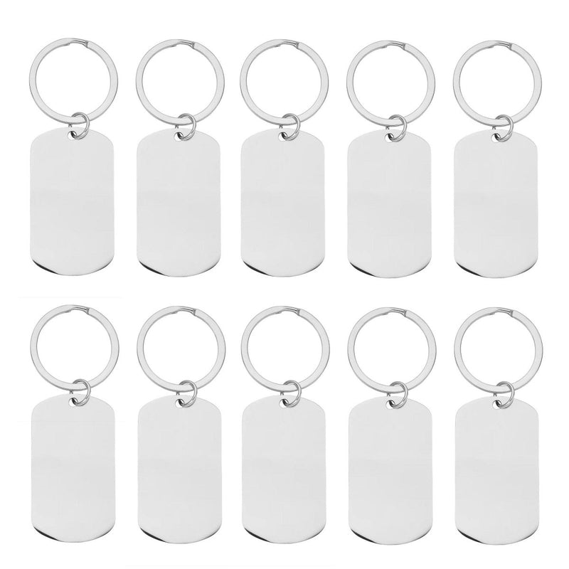 xTool Stainless Steel Keychain - 10 Pieces - Swing Design