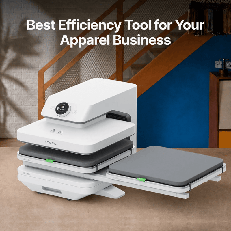 xTool WonderPress All-in-One 3D Heat Press with Dual Station Swing Design 3