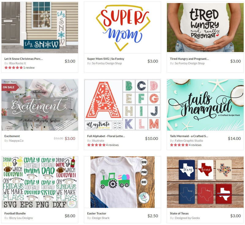 $100 Design Sample eCard to So Fontsy Digital Design Shop Silhouette Swing Design