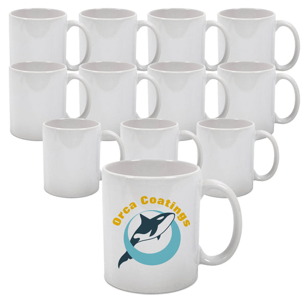 11oz ORCA White Sublimation Mugs, 36 Pack