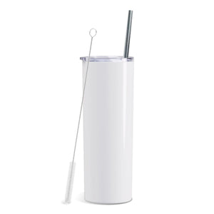 20oz Skinny Tumbler Sublimation Mug Blanks - White Sublimation Swing Design 
