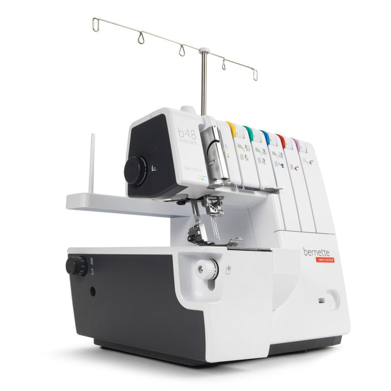 Bernette B44 FUNLOCK Overlock Serger Sewing Machine & Deluxe Thread Bundle - Swing Design