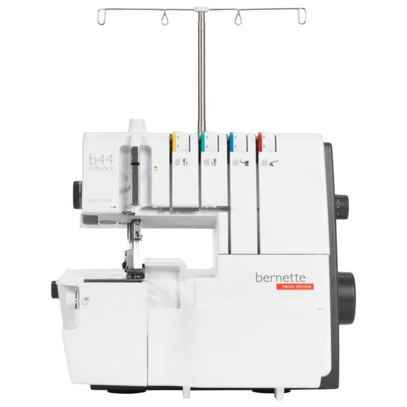 Bernette B44 FUNLOCK Overlock Serger Sewing Machine & Deluxe Thread Bundle - Swing Design