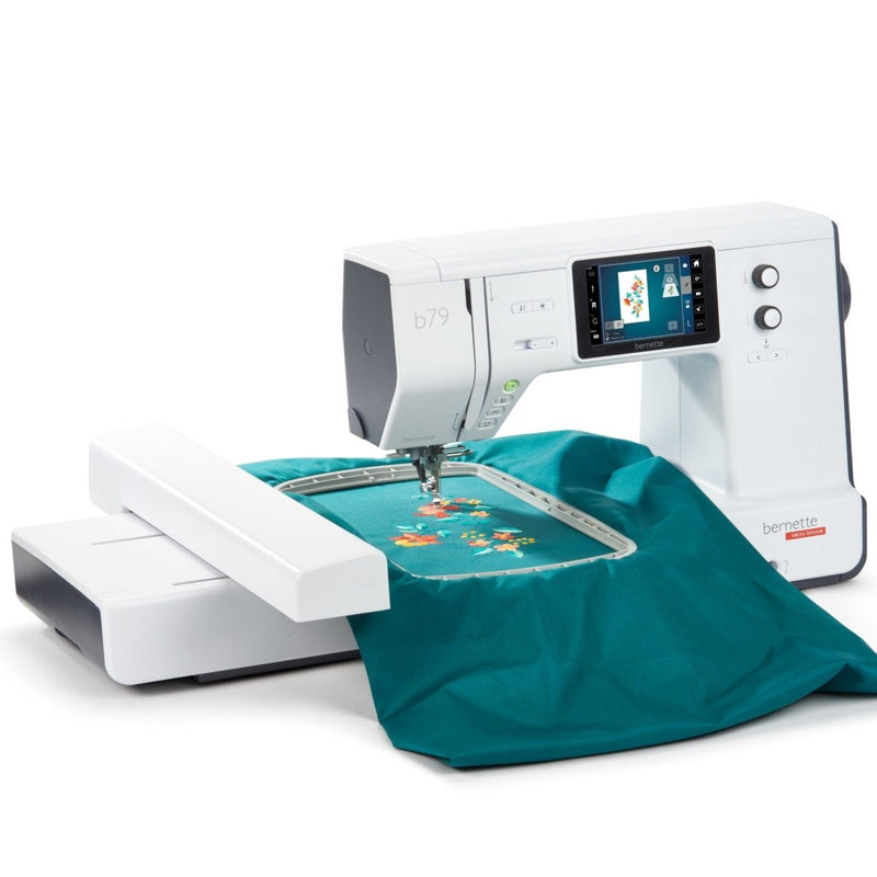 Bernette B79 Sewing & Embroidery Machine Bundle with 3 Embroidery Hoops - Swing Design