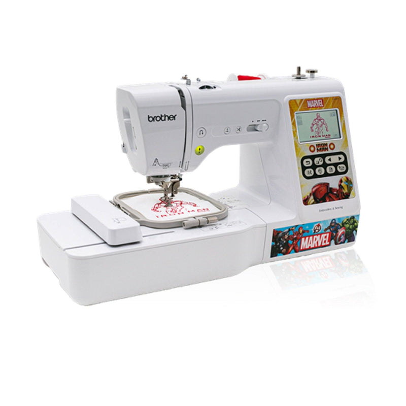 Brother LB000M Sewing & Embroidery Marvel Comic Edition 4" x 4" Brother Sewing Bundle Brother