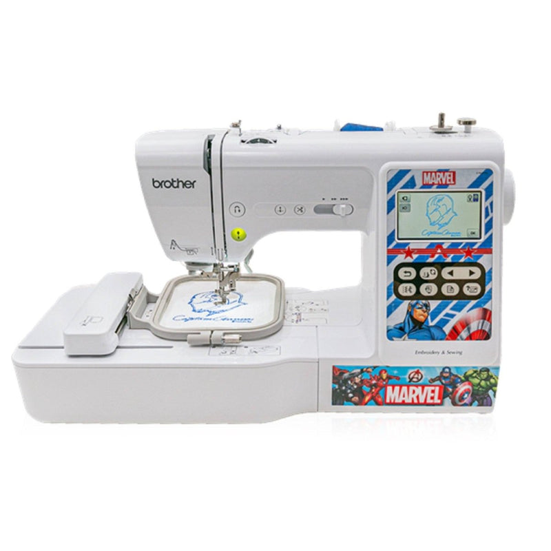 Brother LB5000M Marvel Comic Sewing & Embroidery Bundle 4" x 4" - Swing Design