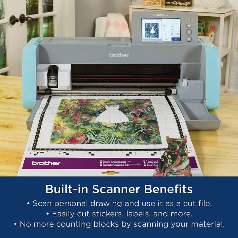 Brother ScanNCut SDX125e Cutting Machine with Skitch PP1 Embroidery Machine - Swing Design