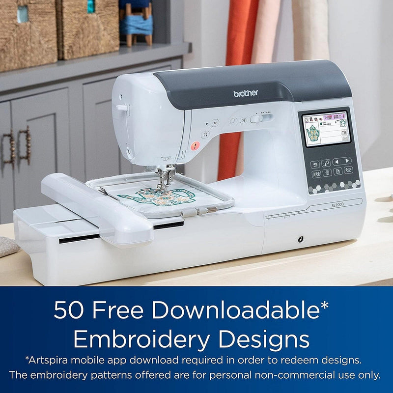 Brother SE2000 Sewing and 5" x 7" Embroidery Machine Bundle Brother Sewing Bundle Brother