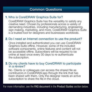 CorelDRAW 2022 Full Graphics Suite 1 Year Subscription - PC & MAC Software CorelDRAW 