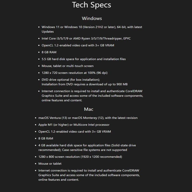 CorelDRAW 2023 Full Graphics Suite 1 Year Subscription - PC & MAC Software CorelDRAW