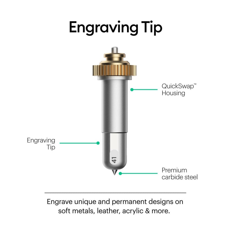 Cricut Engraving Tip & QuickSwap Housing - Swing Design