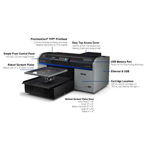 Epson F2100 DTG & DTF Combo Printer Bundle w/ 8-in-1 Heat Press DTG Bundles Epson 
