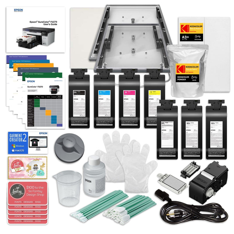 Epson F2270 DTG & DTF 16" x 20" Combo Printer with DTF Oven & Filter Bundle DTG Bundles Epson