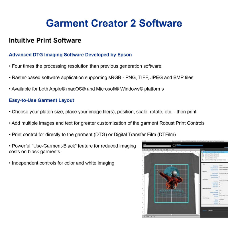 Epson F2270 DTG & DTF Combo Printer with DTF Bundle DTG Bundles Epson