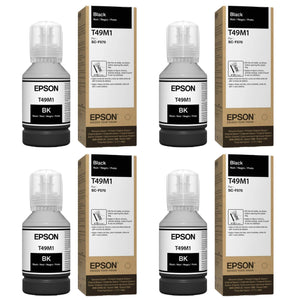 Epson SureColor Black Ink Set for Epson F170 & Epson F570 - 4 Pack Sublimation Bundle Epson 
