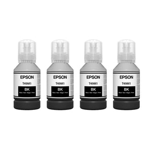 Epson SureColor Black Ink Set for Epson F170 & Epson F570 - 4 Pack Sublimation Bundle Espon 