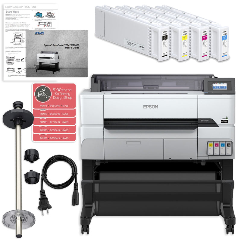 Epson SureColor T3475 Single Roll Wireless Printer - 24" Inkjet Printers Epson