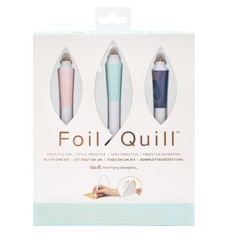 Foil Quill Freestyle All-In-One Bundle, 3 Hand Quills, Foils, Tape, Design Card - Swing Design