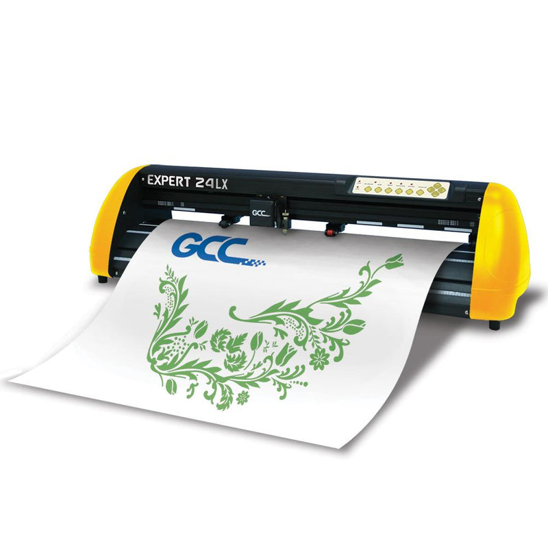 GCC Professional Expert II 24" Wide LX Vinyl Cutter With Aligning System for Contour Cutting Creative Bundle GCC Vinyl Cutter GCC