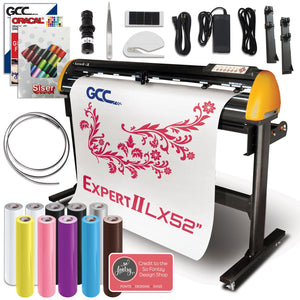 GCC Professional Expert II 52" Wide LX Vinyl Cutter With Aligning System for Contour Cutting Creative Bundle GCC Vinyl Cutter GCC 