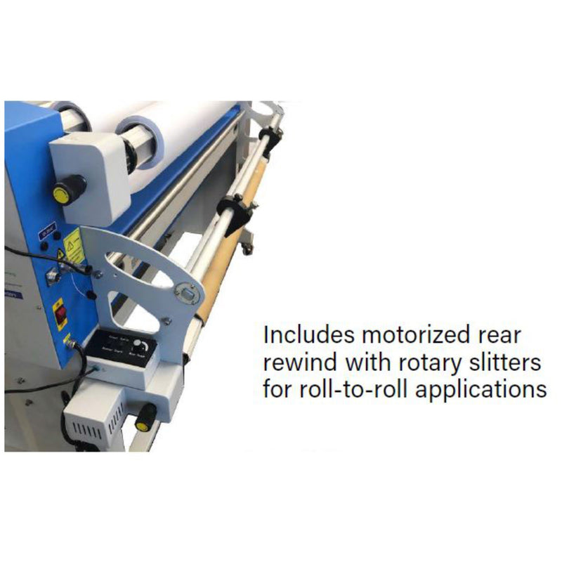 GFP 563TH-4RS Production Top Heat Roll Laminator with Stand - 63" Eco Printers GFP