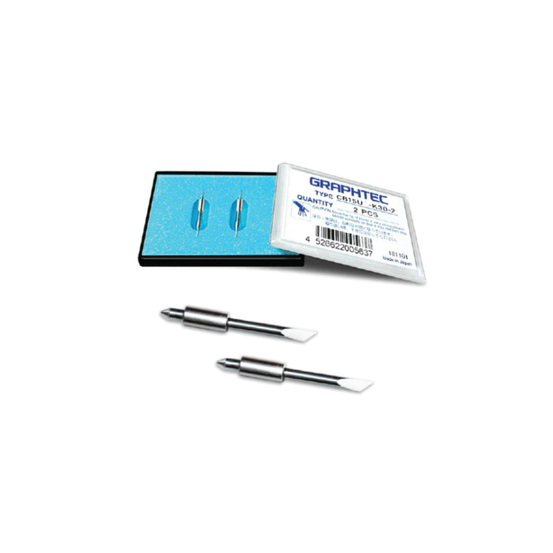 Graphtec CB15U-K30 60° Super-Steel Blade - For Sandblast Rubber Graptec Accessories Graphtec 2 Pack