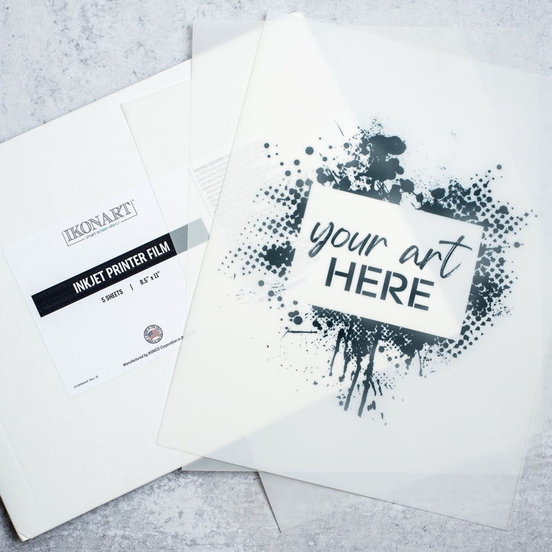 Ikonart Inkjet Printer Film 11" x 17" - 25 Sheets Silhouette Ikonart