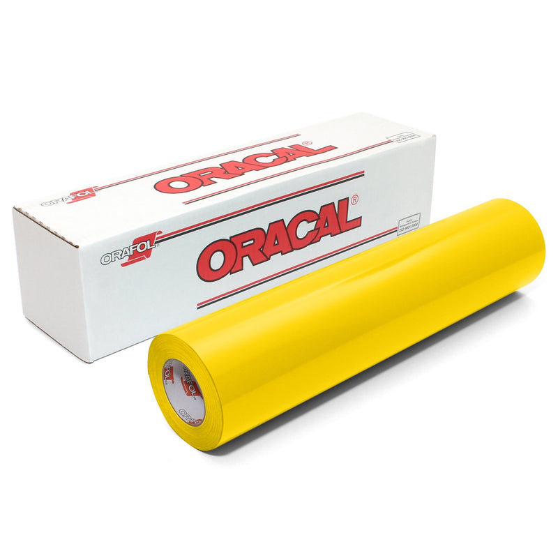 Oracal 651 Glossy Vinyl Rolls - Light Yellow Oracal Vinyl Oracal