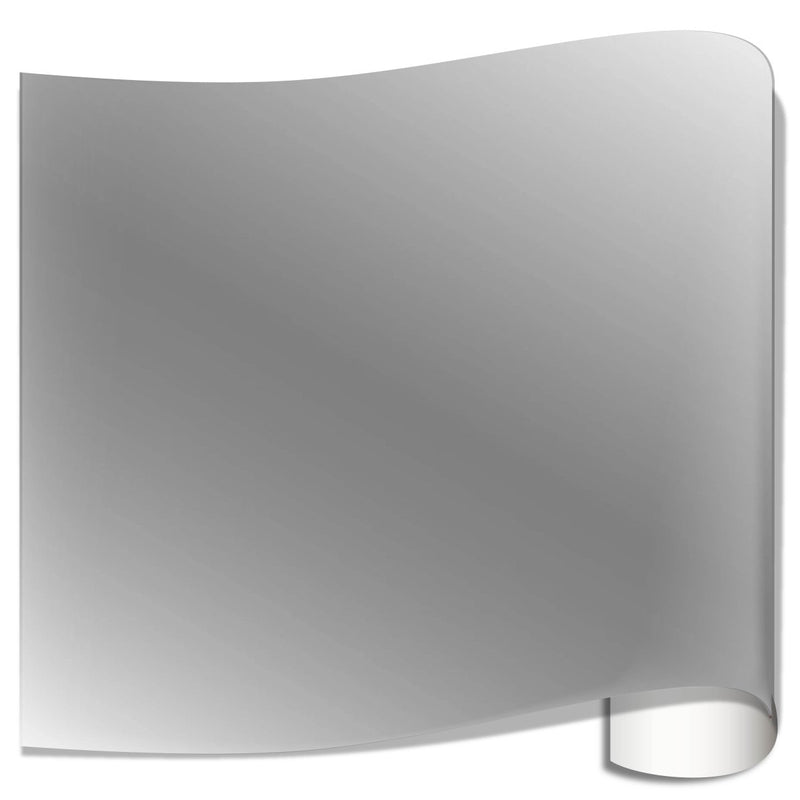 Oracal 651 Glossy Adhesive Vinyl Sheets 12" x 12" - 10 Sheet PackMetallic Silver Grey - Swing Design