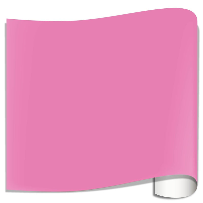 Oracal 651 Glossy Adhesive Vinyl Sheets 12" x 12" - 10 Sheet PackSoft Pink - Swing Design