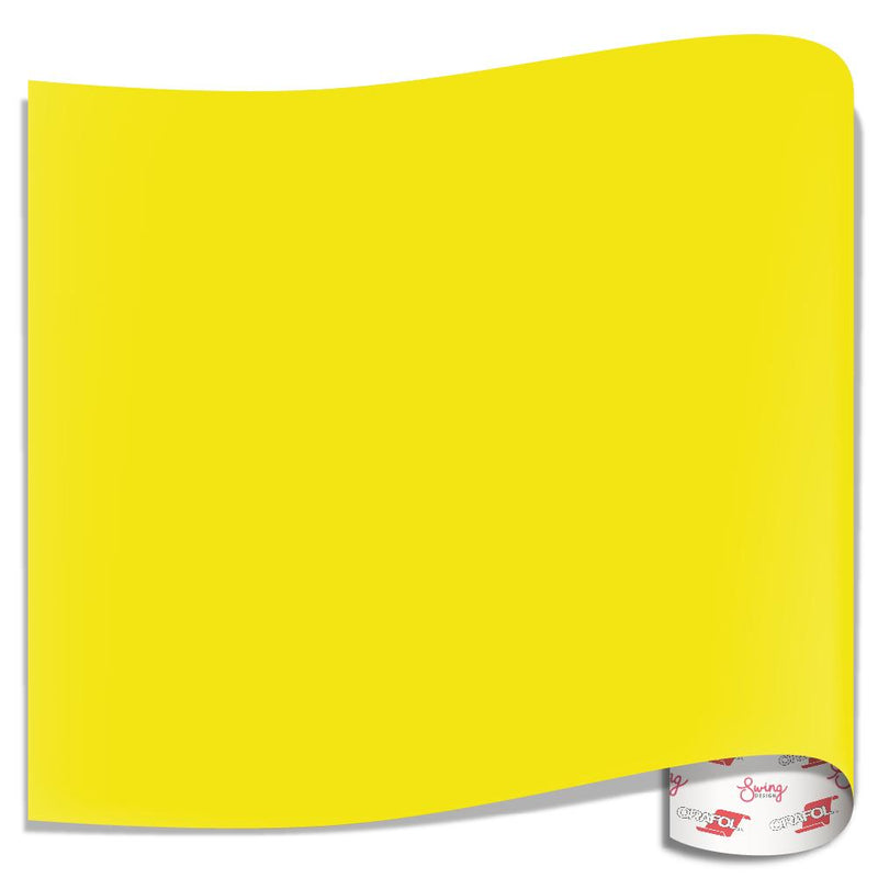 Oracal 651 Glossy Vinyl Sheets - Brimstone Yellow - Swing Design