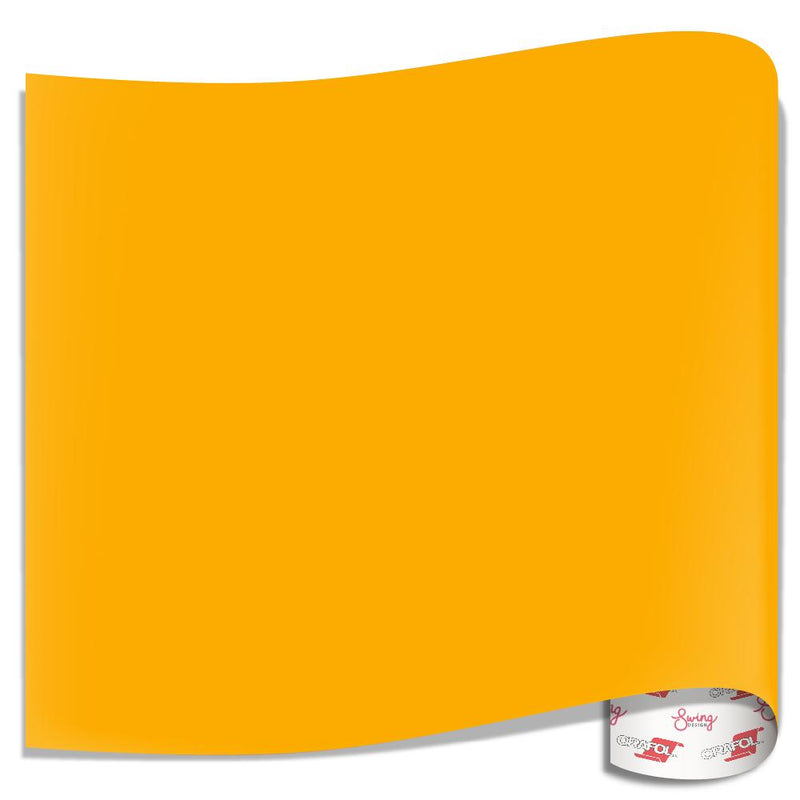 Oracal 651 Glossy Vinyl Sheets - Golden Yellow - Swing Design