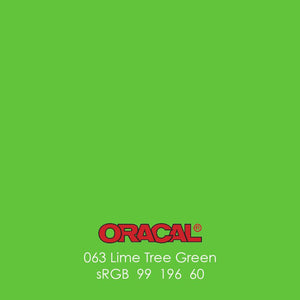 Oracal 651 Glossy Vinyl Sheets - Limetree Green - Swing Design