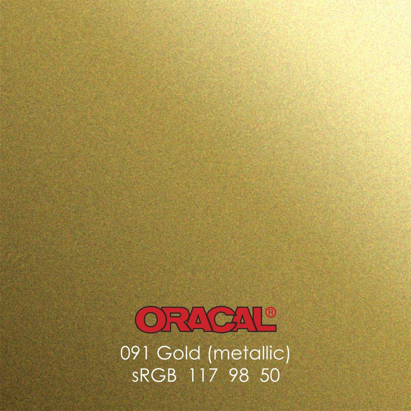 Oracal 651 Glossy Vinyl Sheets - Metallic Gold1 Sheet - 12" x 12" - Swing Design3