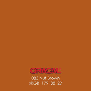 Oracal 651 Glossy Vinyl Sheets - Nut Brown - Swing Design