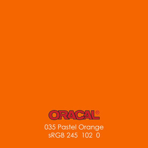 Oracal 651 Glossy Vinyl Sheets - Pastel Orange - Swing Design