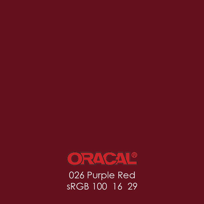 Oracal 651 Glossy Vinyl Sheets - Purple Red - Swing Design