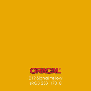 Oracal 651 Glossy Vinyl Sheets - Signal Yellow - Swing Design