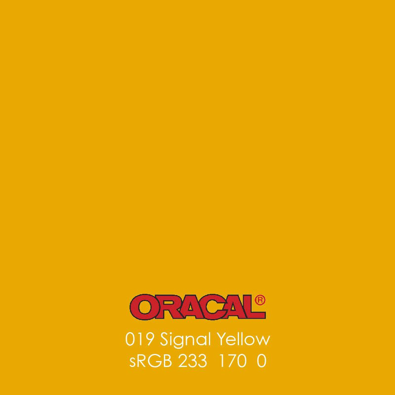 Oracal 651 Glossy Vinyl Sheets - Signal Yellow - Swing Design