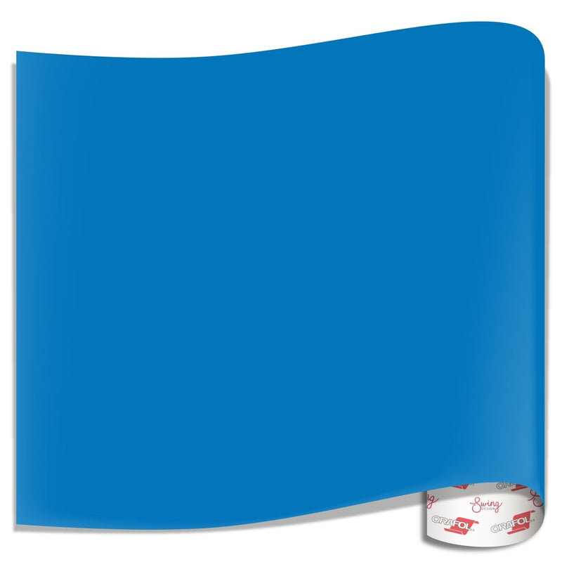 Oracal 651 Glossy Vinyl Sheets - Sky Blue1 Sheet - 12" x 12" - Swing Design2