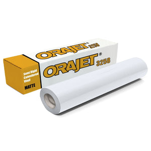 Orajet 3258 Printable Matte Adhesive Vinyl - 20" x 30 FT Vinyl Oracal 