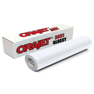 Orajet 3651 Printable Glossy Adhesive Vinyl - 20" x 150 FT Vinyl Oracal 