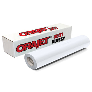 Orajet 3651 Printable Glossy Adhesive Vinyl - 20" x 30 FT Vinyl Oracal 