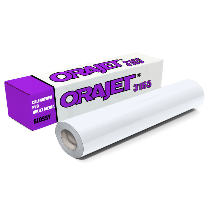 Orajet Printable Glossy Adhesive Vinyl Bundle - 20" x 30 FT Vinyl Oracal