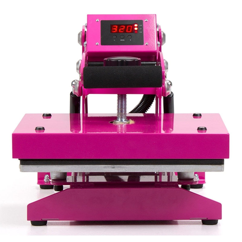 Pink Pro Craft Heat Press 9" x 12" Bundle - Swing Design3