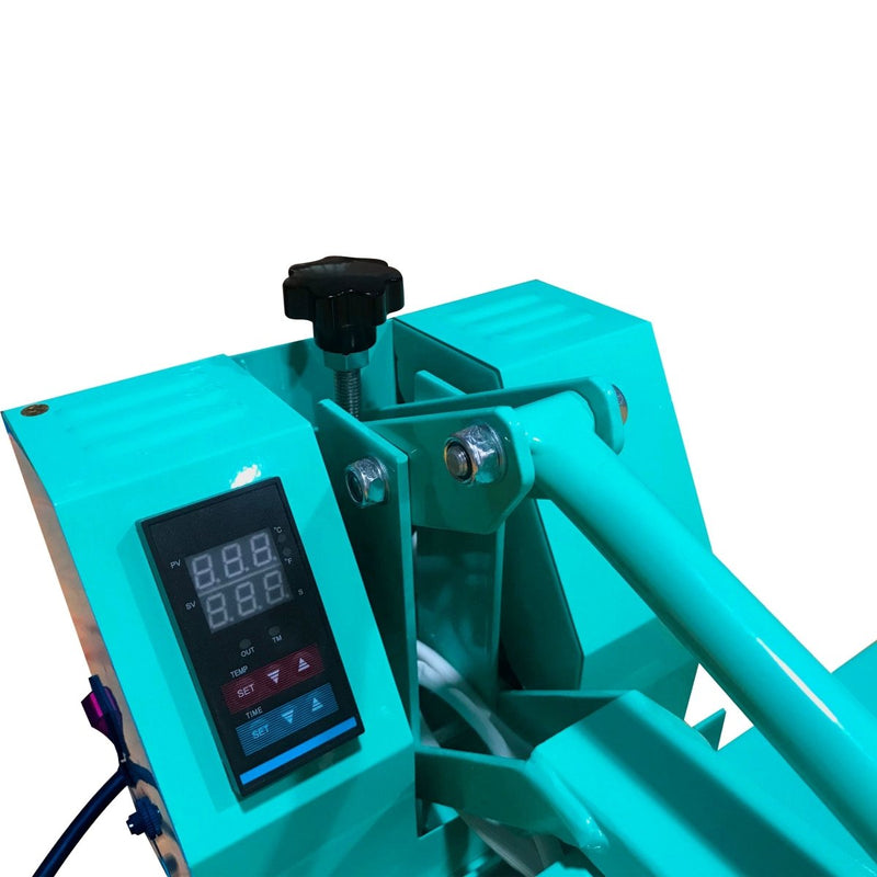 REFURBISHED Swing Design 15" x 15" Craft Heat Press - Turquoise - Swing Design3