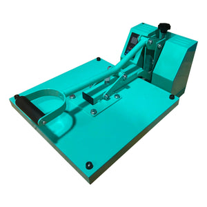 REFURBISHED Swing Design 15" x 15" Craft Heat Press - Turquoise Heat Press Swing Design 