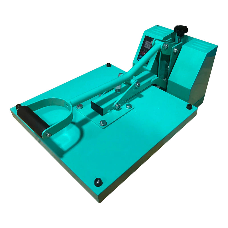 REFURBISHED Swing Design 15" x 15" Craft Heat Press - Turquoise Heat Press Swing Design