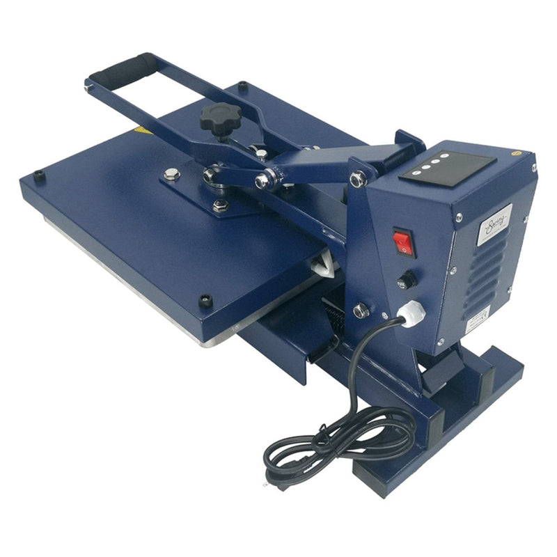 REFURBISHED Swing Design 15" x 15" PRO Slide Out Heat Press - Navy - Swing Design