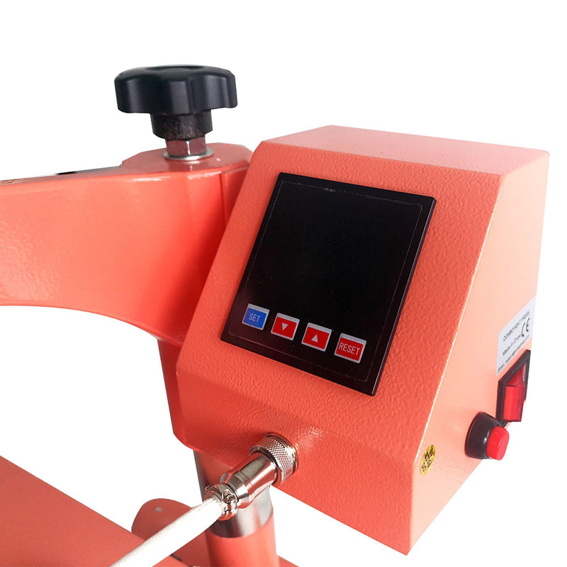 REFURBISHED Swing Design 15" x 15" Swing Away 8-in-1 Heat Press - Coral Heat Press Swing Design